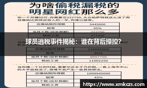 球员逃税事件揭秘：谁在背后操控？